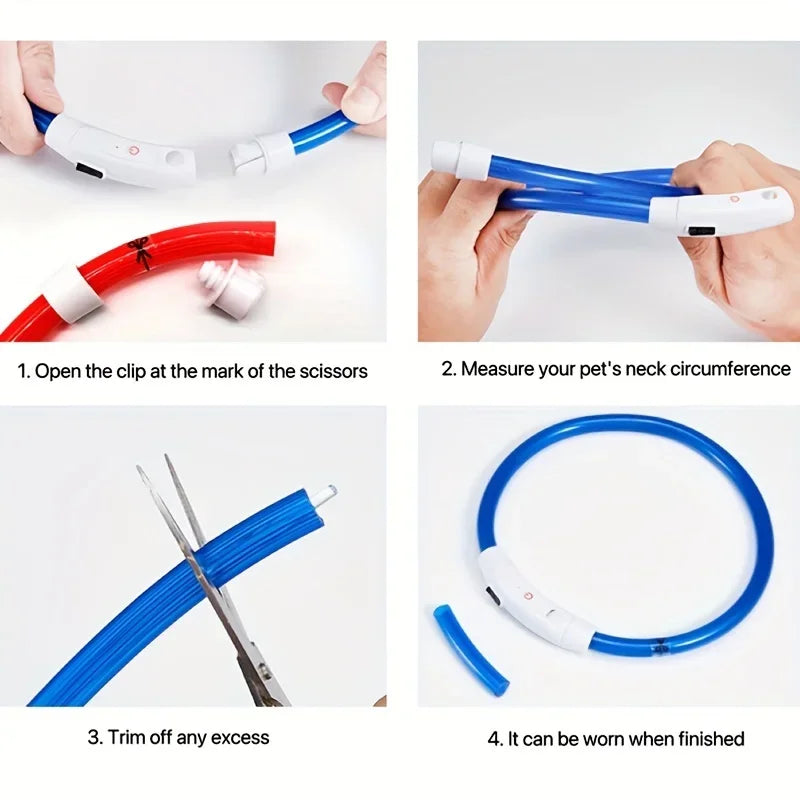 Glow Guard Halo Collar USB Rechargeable LED Light